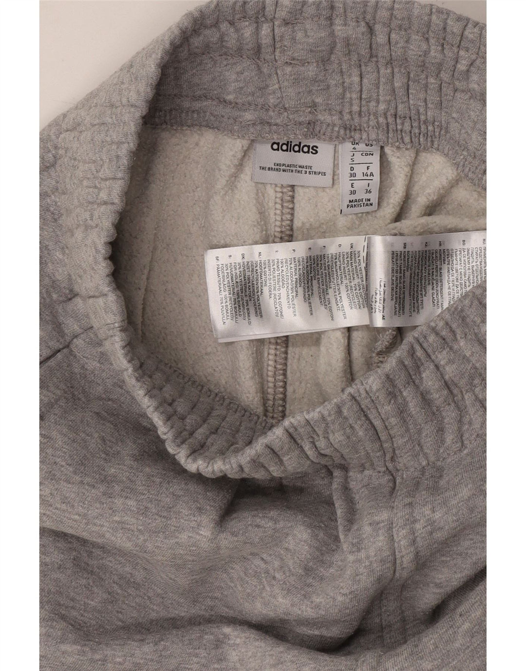 ADIDAS Pantalones de chándal para mujer Joggers UK 4 XS Algodón moteado gris