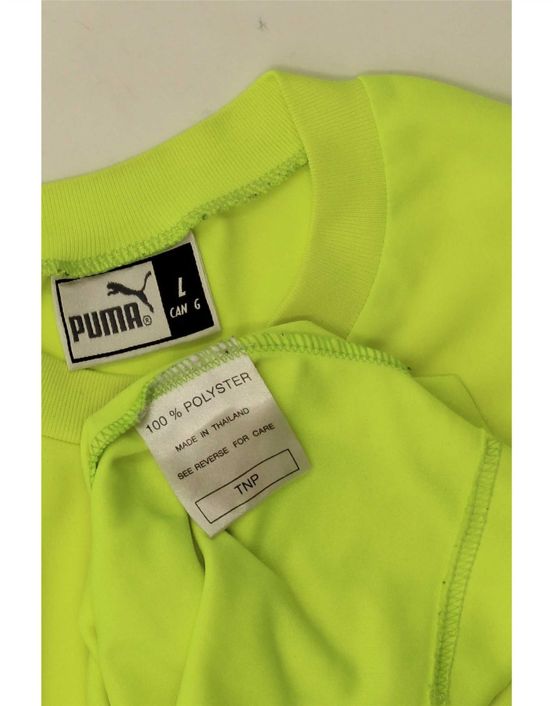 Puma Hombre Camiseta Gráfica Top Grande Amarillo Colorblock Poliéster