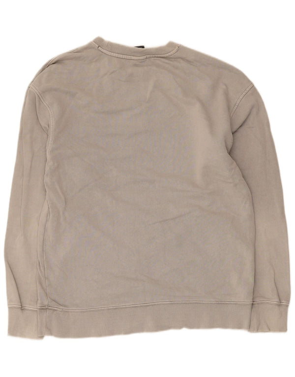 Zara Hombre Sudadera Jumper Algodón Gris Medio