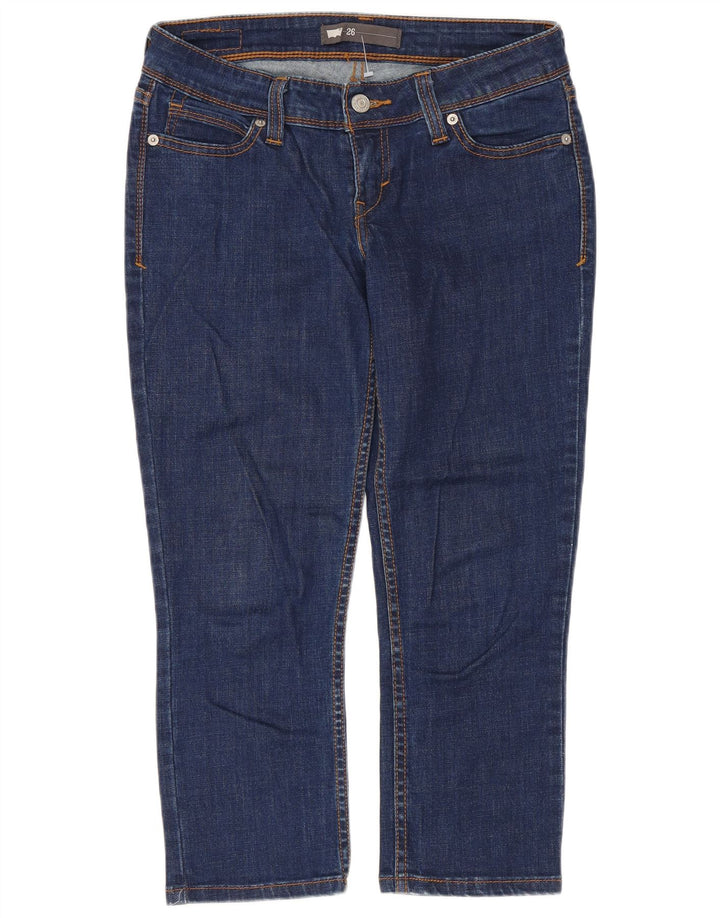 Levi's Capri Jeans Mujer W26 L21 Algodón Azul Marino