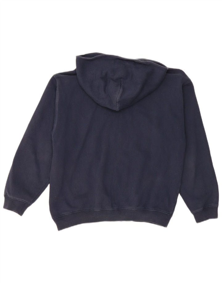 ASICS Sudadera con capucha y cremallera para niño 11-12 años Azul marino