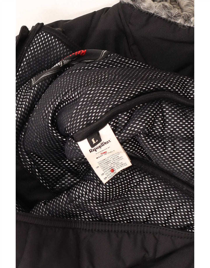 Refrigiwear Chaqueta cortavientos para mujer UK 40 Grande Poliamida negra