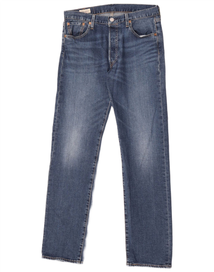 LEVI'S Jeans rectos 501 para hombre W30 L32 Algodón azul