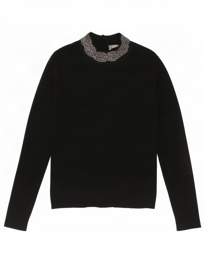 Oasis Mujer Top Manga Larga UK 8 Small Viscosa Verde
