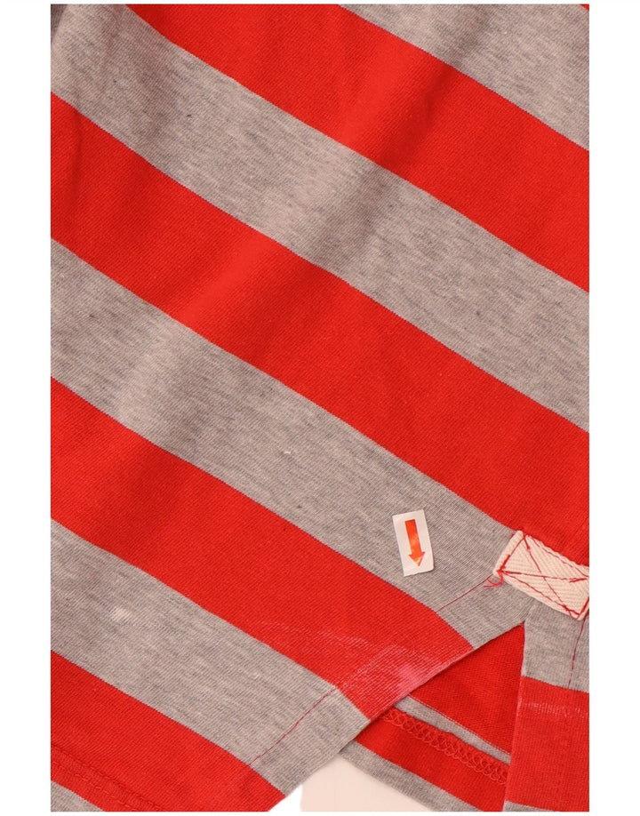 Wrangler Top extragrande para mujer, manga 3/4, talla 40, talla pequeña, color rojo a rayas