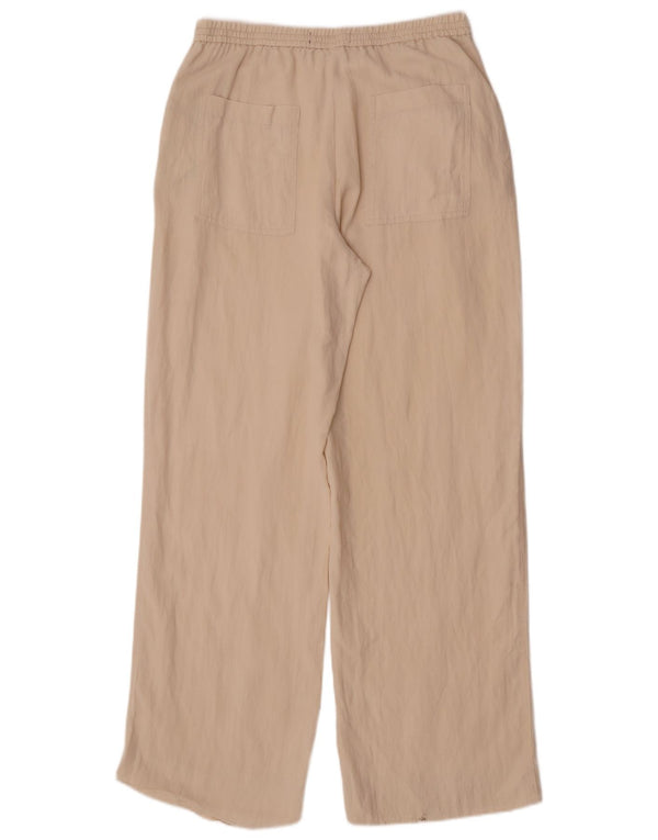 Zara Mujer Pantalón Chino Recto Mediano W28 L32 Off White Lyocell