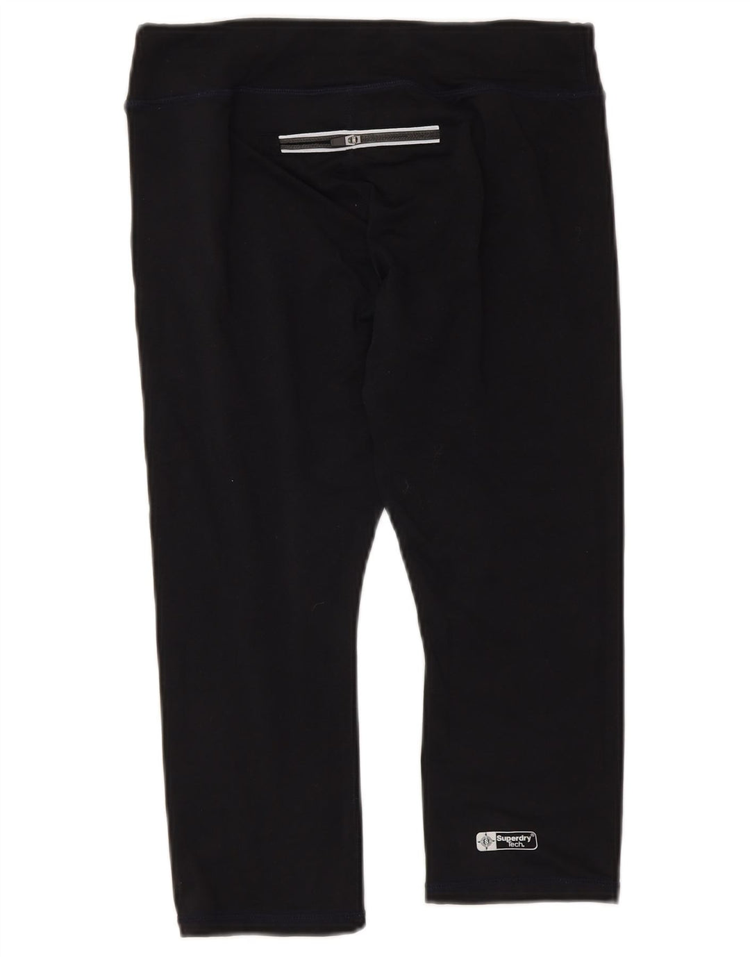 Superdry Leggings Capri Gráficos para Mujer UK 6 XS Poliéster Negro