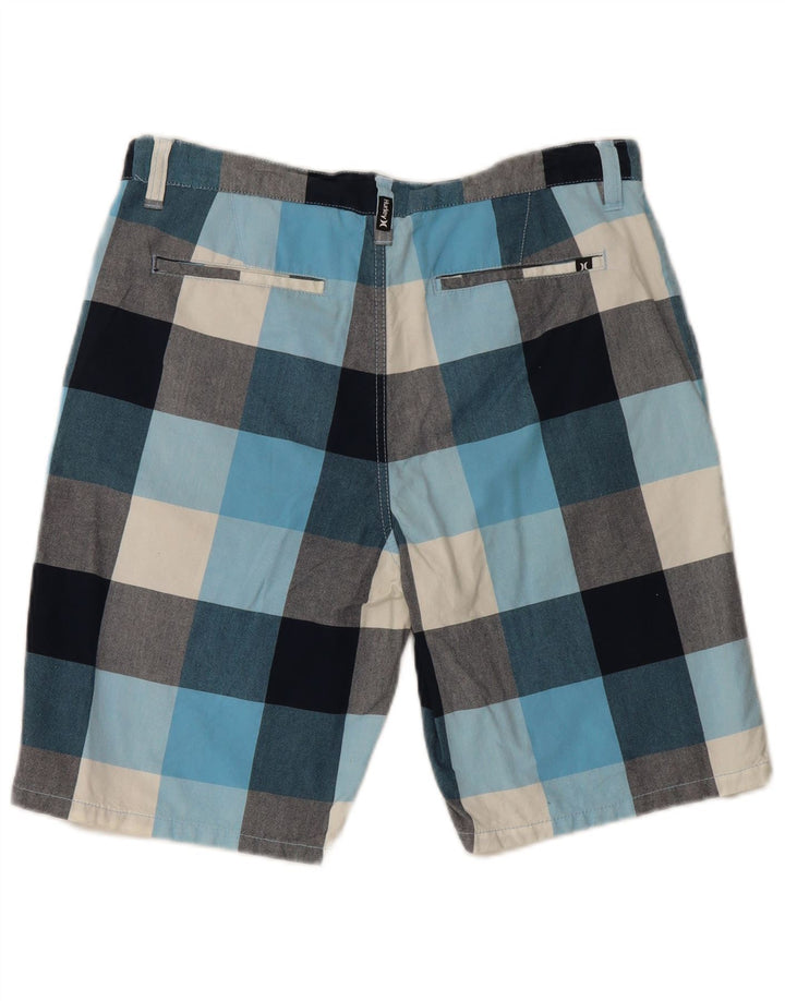 Hurley Pantalones cortos chinos para hombre W34 Large Multicolor Check