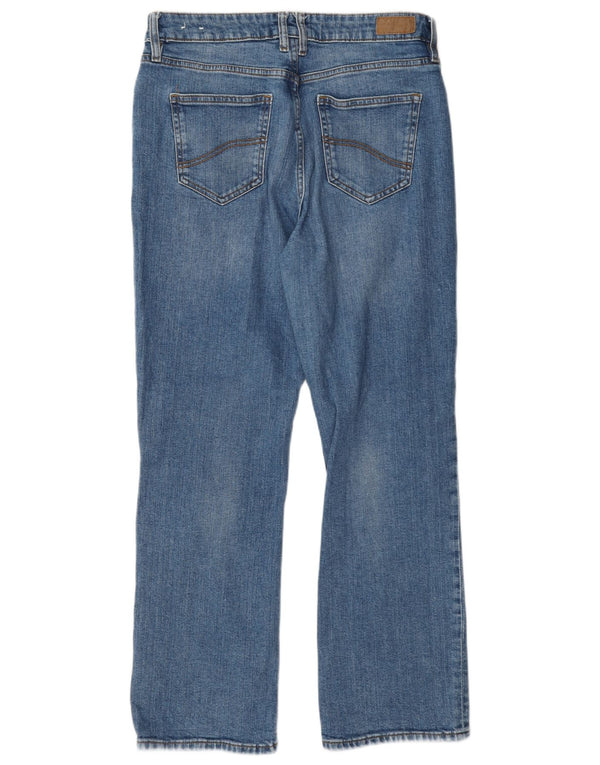 Vaqueros rectos de talle alto para mujer Fat Face UK 12 Medium W30 L29 Algodón azul