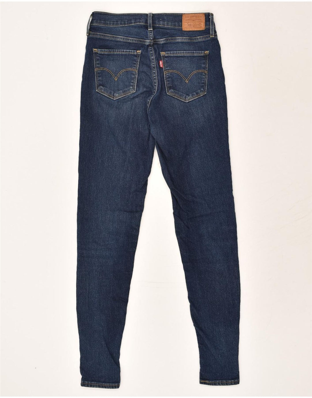 LEVI'S Womens 720 Skinny Jeans W25 L30 Navy Blue Cotton | Vintage Levi's | Thrift | Second-Hand Levi's | Used Clothing | Messina Hembry 