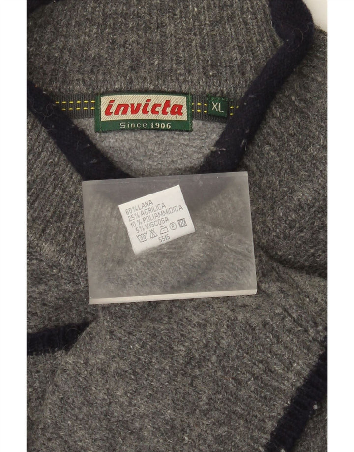 Invicta Jersey con cuello de tortuga para hombre XL Lana gris