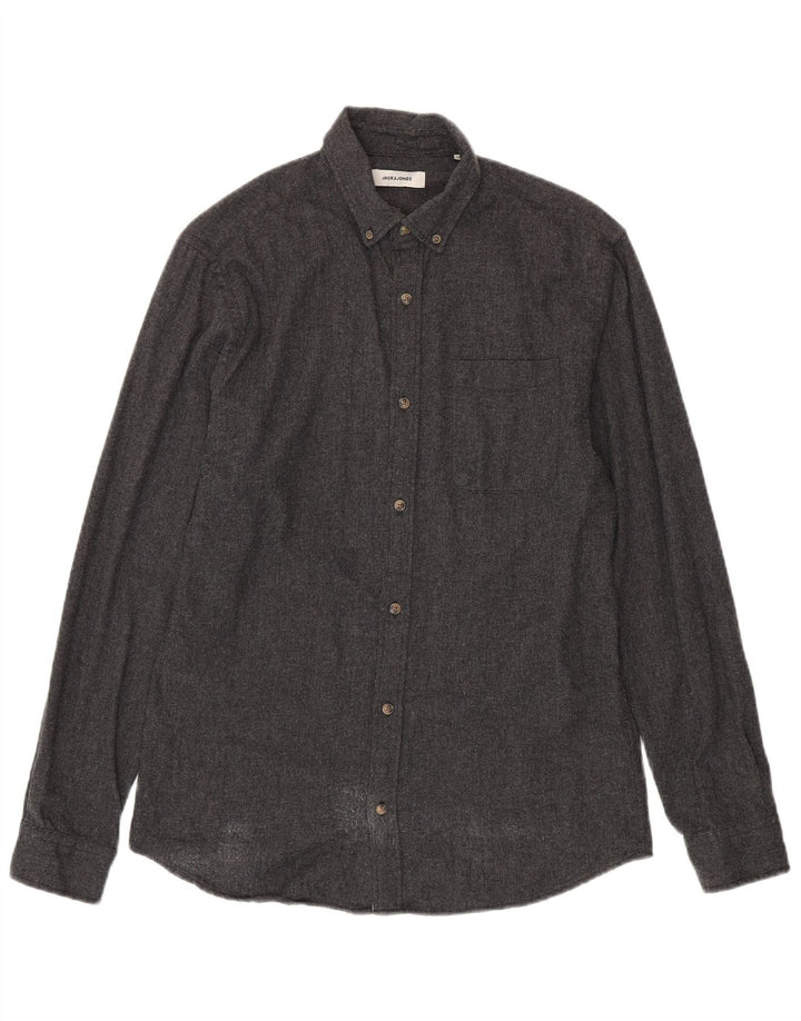Camisa Jack & Jones Hombre Algodón Gris Medio