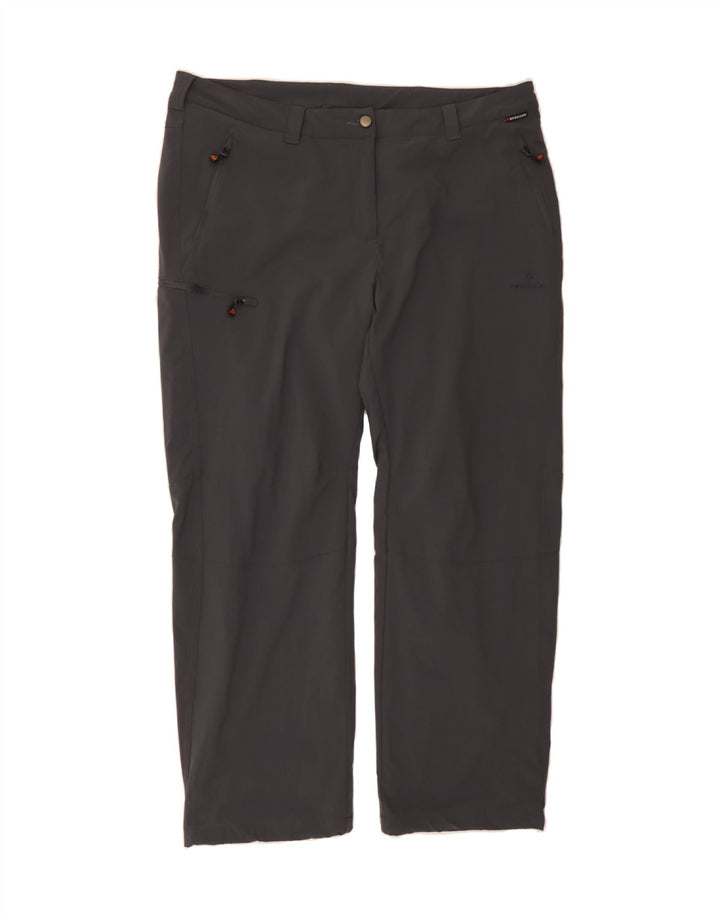 BERGSON Womens Straight Cargo Trousers W42 L29  Grey Polyester Vintage Bergson and Second-Hand Bergson from Messina Hembry 