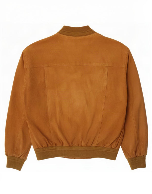 Zarro Chaqueta de ante para hombre UK 40 Large Cuero marrón