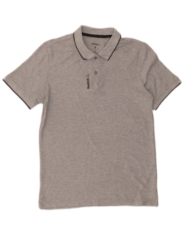 Polo Reebok Hombre Gris Medio Moteado