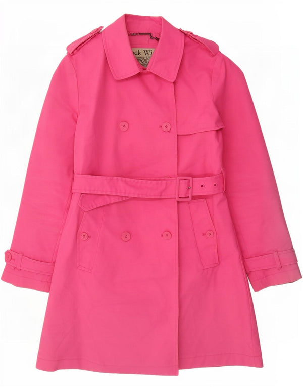 Jack Wills Gabardina para mujer Reino Unido 12 Algodón rosa medio