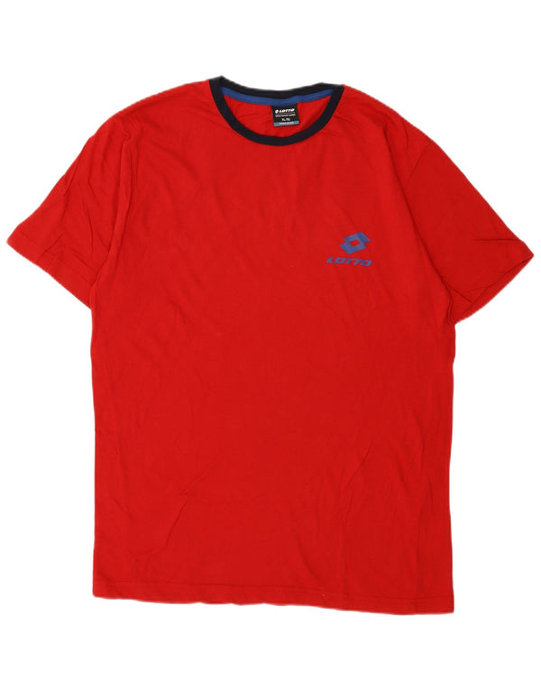 Lotto Camiseta Hombre Top IT 52 XL Algodón Rojo