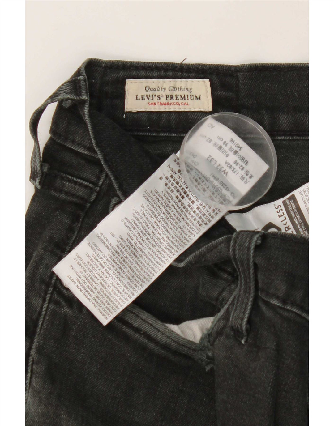 Levi's Vaqueros ajustados para hombre W32 L32 Algodón negro