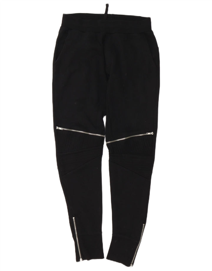 Zara Hombre Pantalón Chándal Mediano Negro Algodón