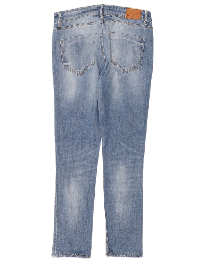 Zara Jeans Slim Mujer EU 40 Medium W30 L29 Algodón Azul