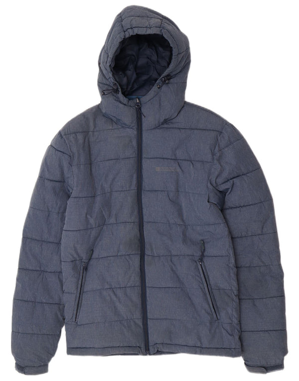 Chaqueta acolchada con capucha para hombre Mountain Warehouse UK 34 XS Nylon azul