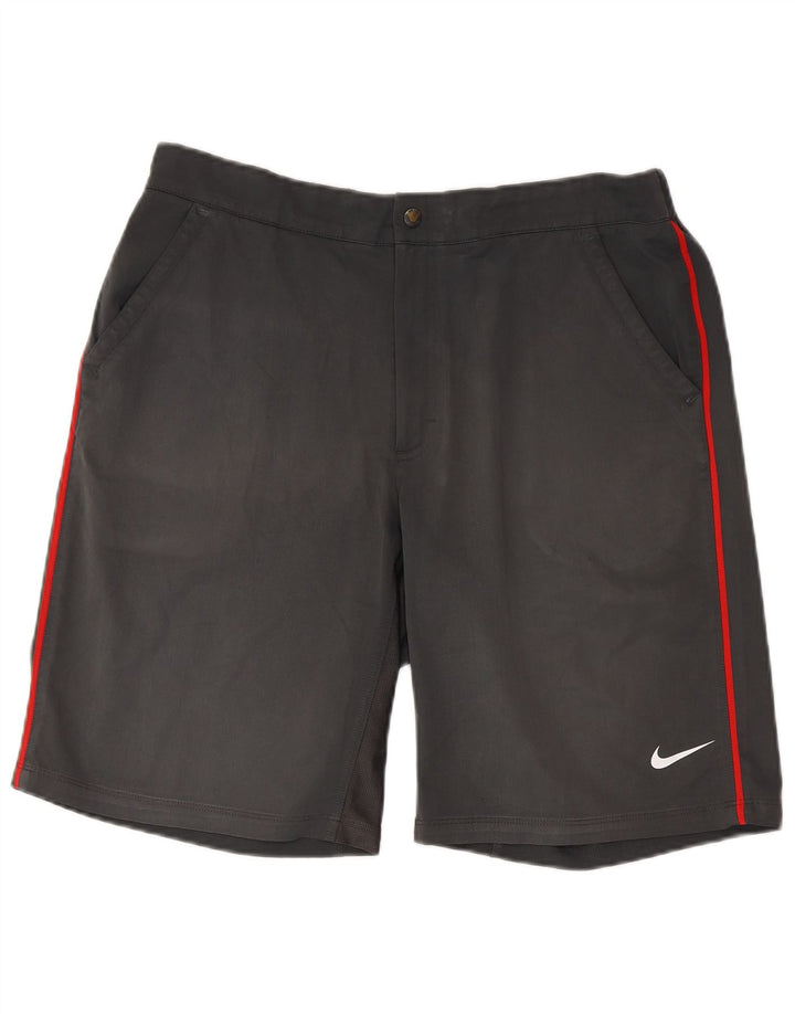 NIKE Pantalones cortos deportivos Dri Fit para hombre Poliéster gris grande