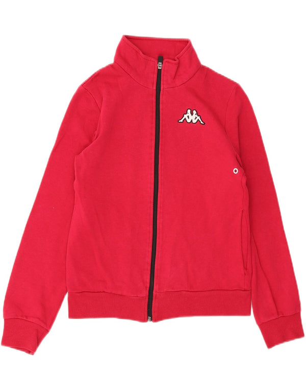 Kappa Chaqueta de Chándal para Niñas 11-12 Años Small Rojo Algodón
