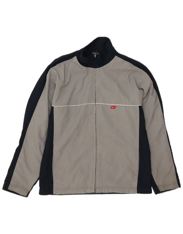 Nike - Chaqueta de chándal para hombre, talla pequeña, color gris, poliéster