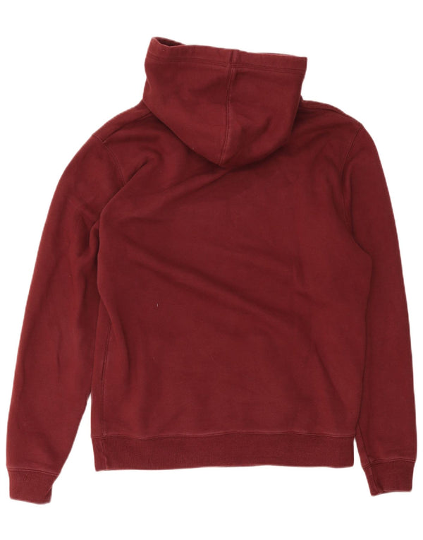 Jack Wills Jersey con capucha gráfica para hombre, tamaño grande, algodón burdeos