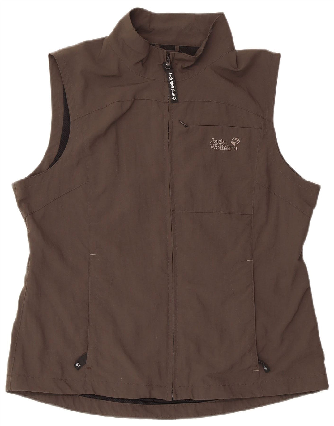 JACK WOLFSKIN Chaqueta de chándal sin mangas para mujer ES 40/40 XL Gris