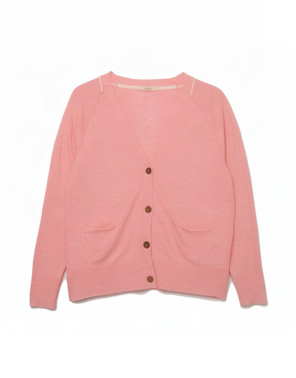 Cárdigan para mujer White Stuff UK 46 Large Lino rosa
