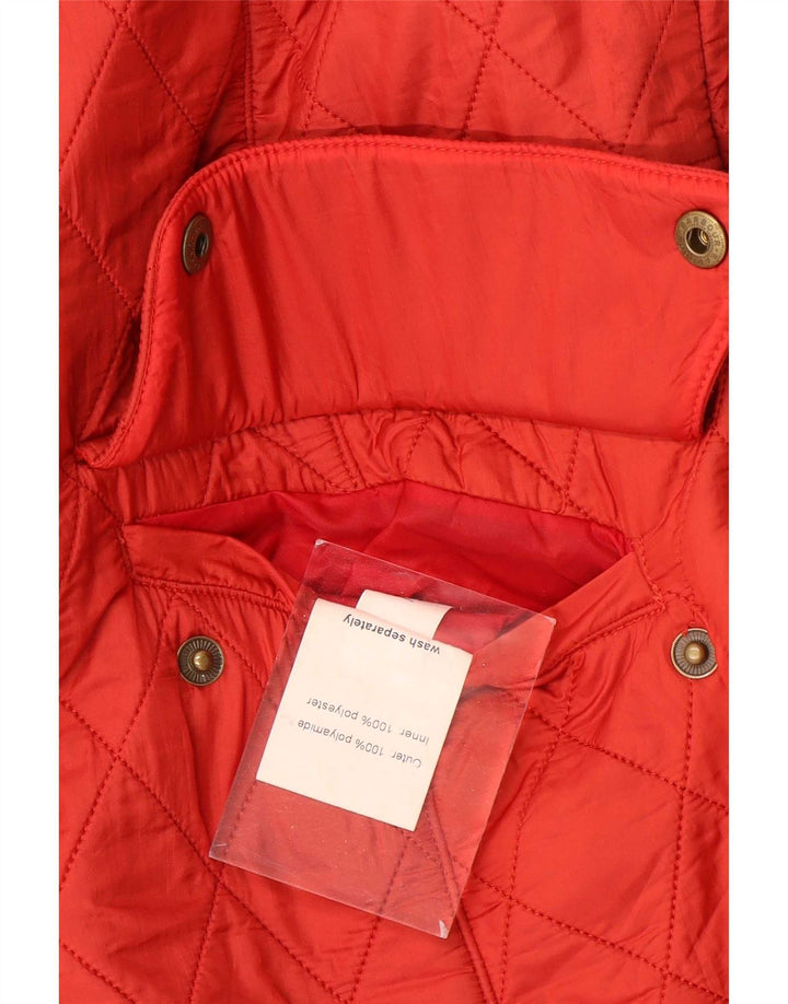 Barbour Chaqueta acolchada para mujer UK 46 Grande Poliamida roja