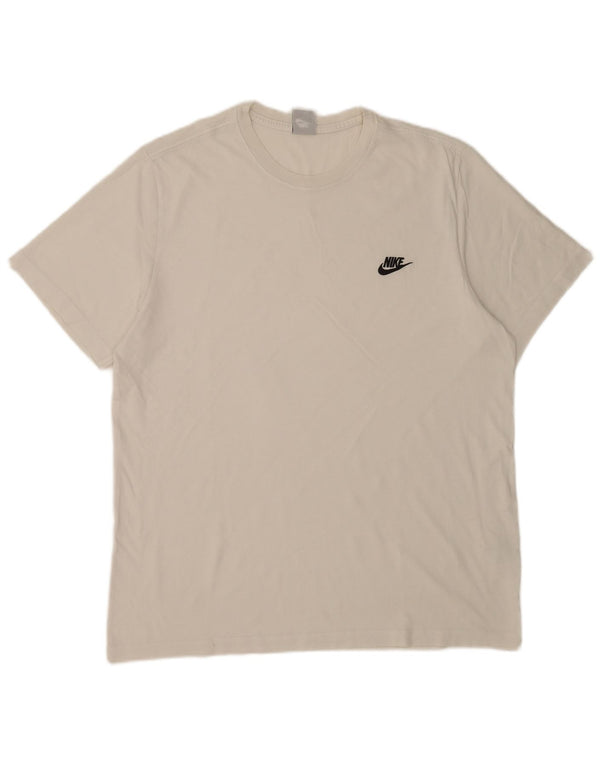 Camiseta Nike Hombre Top XL Blanco Algodón