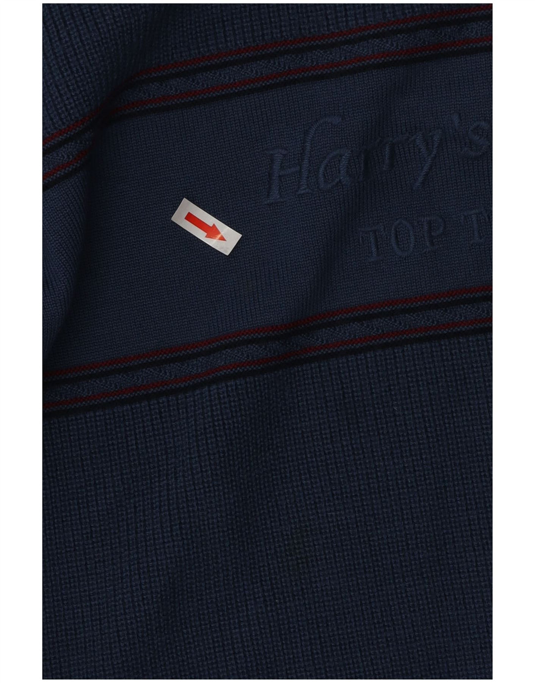 VINTAGE Suéter de cuello redondo gráfico para hombre XL Lana azul