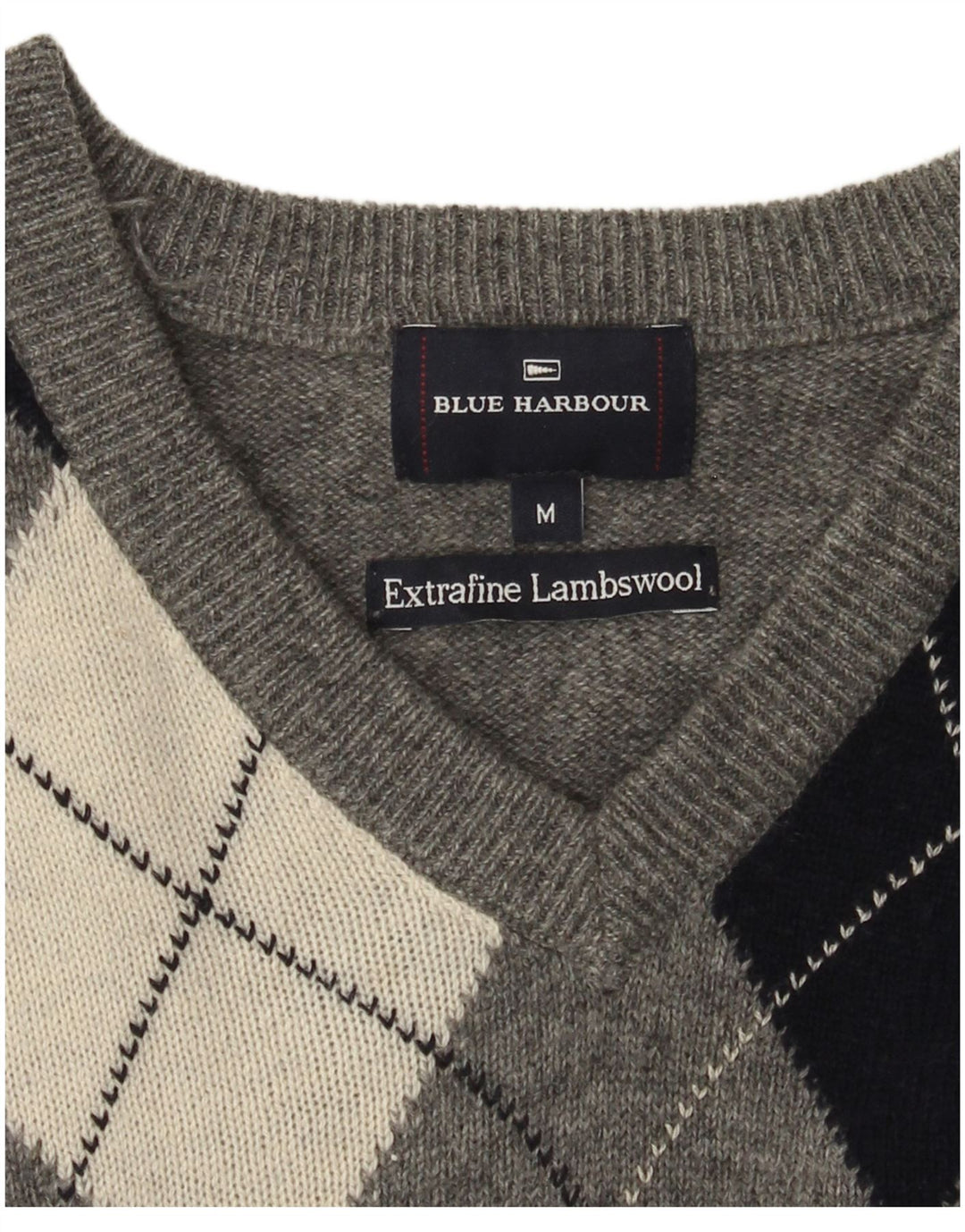 Marks & Spencer Jersey con Cuello en V Azul Harbor para Hombre Gris Medio