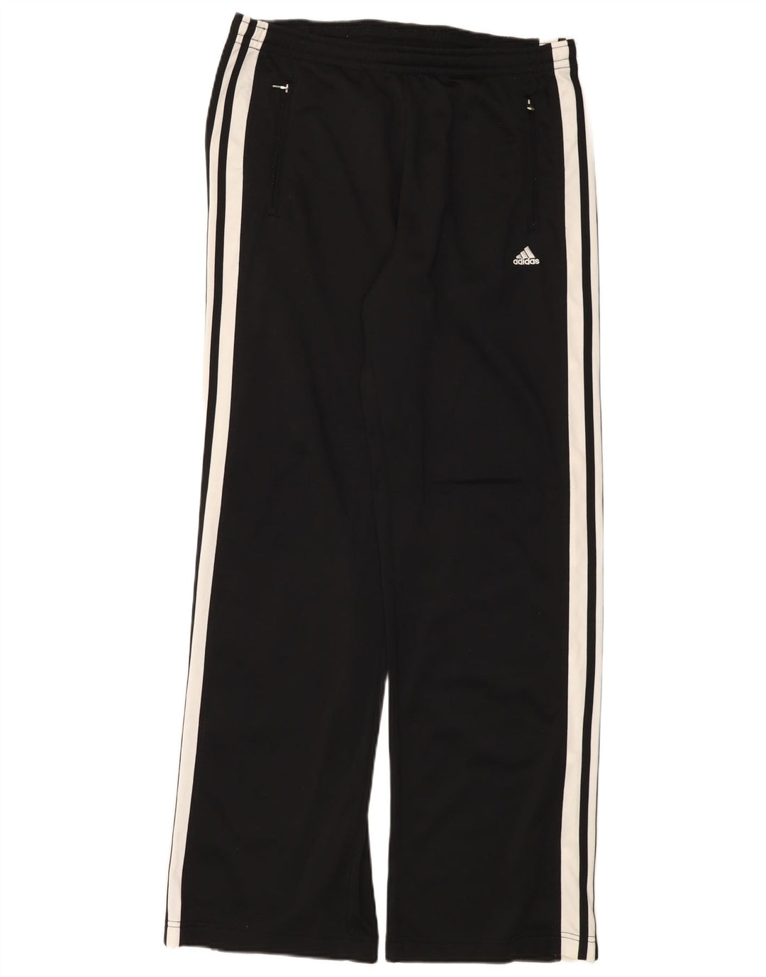 Adidas Pantalones de chándal para hombre UK 42/44 Large Negro Poliéster