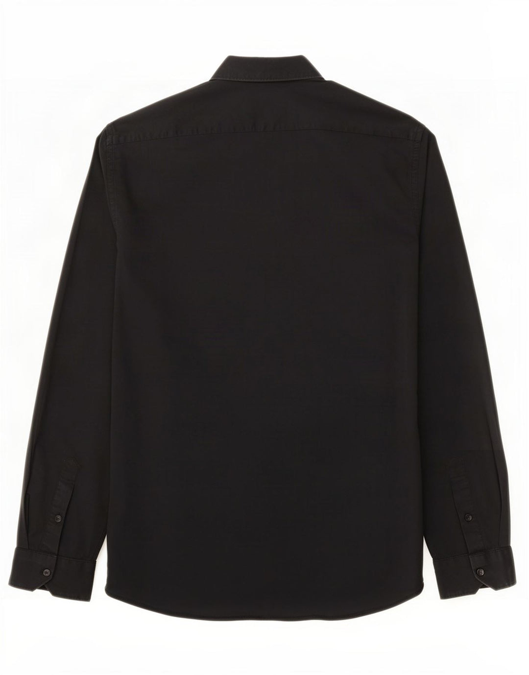 Zara Hombre Camisa Super Slim Fit Grande Algodón Negro