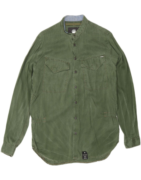 G-STAR Camisa Boyfriend Fit para Hombre XS Algodón Verde