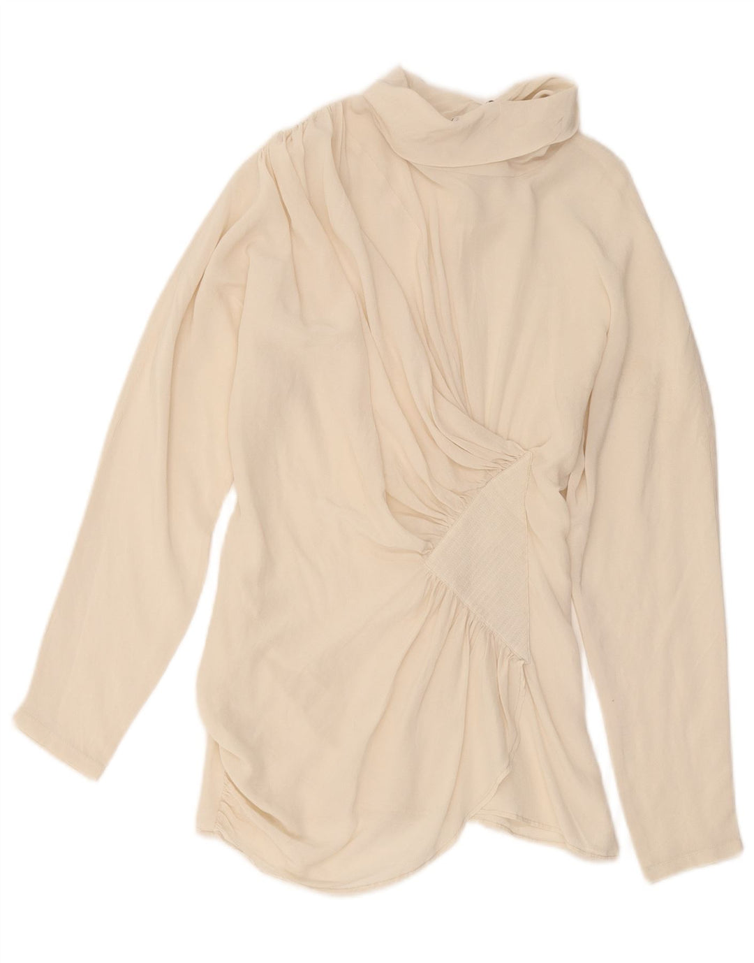 Pancaldi & B Blusa para Mujer Top UK 10 Small Off White Silk