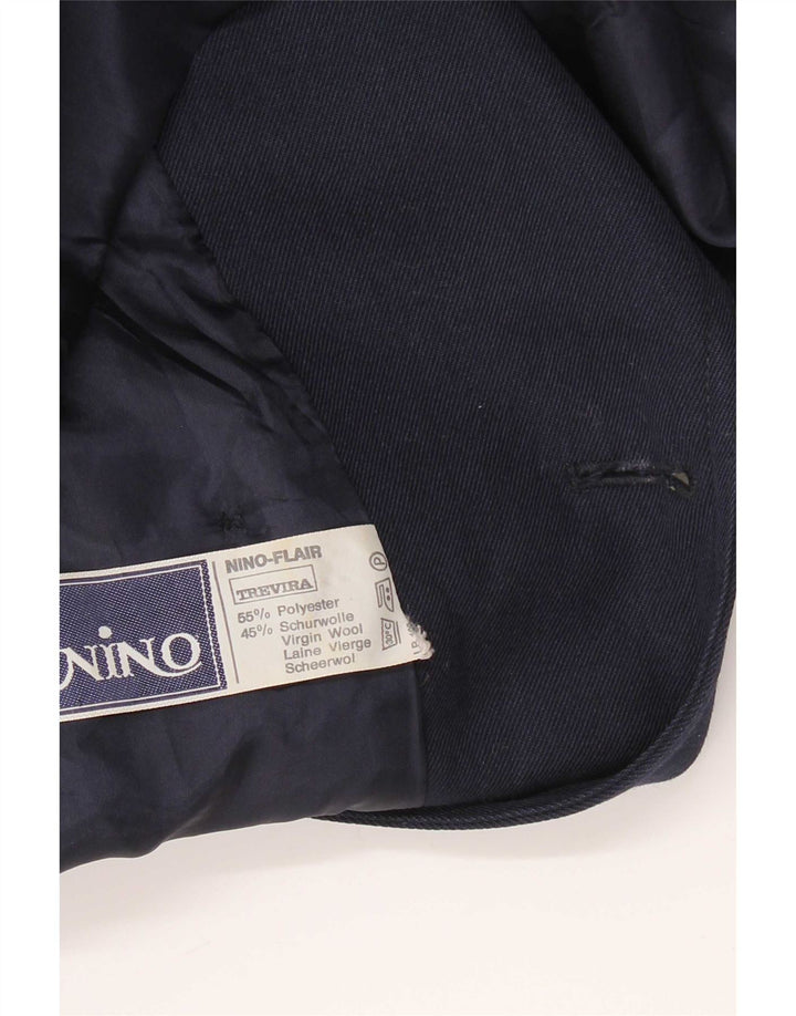 NINO Abrigo cruzado para mujer UK 10 Small Poliéster azul marino