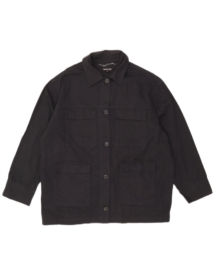 Whistle Chaqueta utilitaria extragrande para mujer Reino Unido 46 Grande Algodón negro