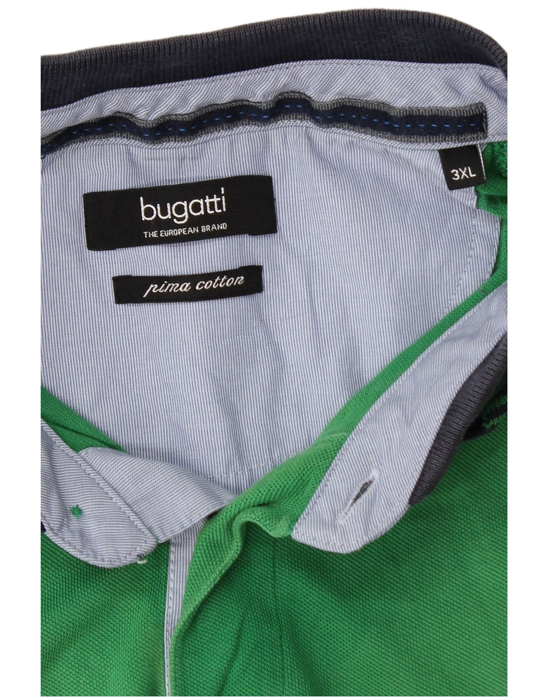 Bugatti Polo Hombre 3XL Algodón Verde