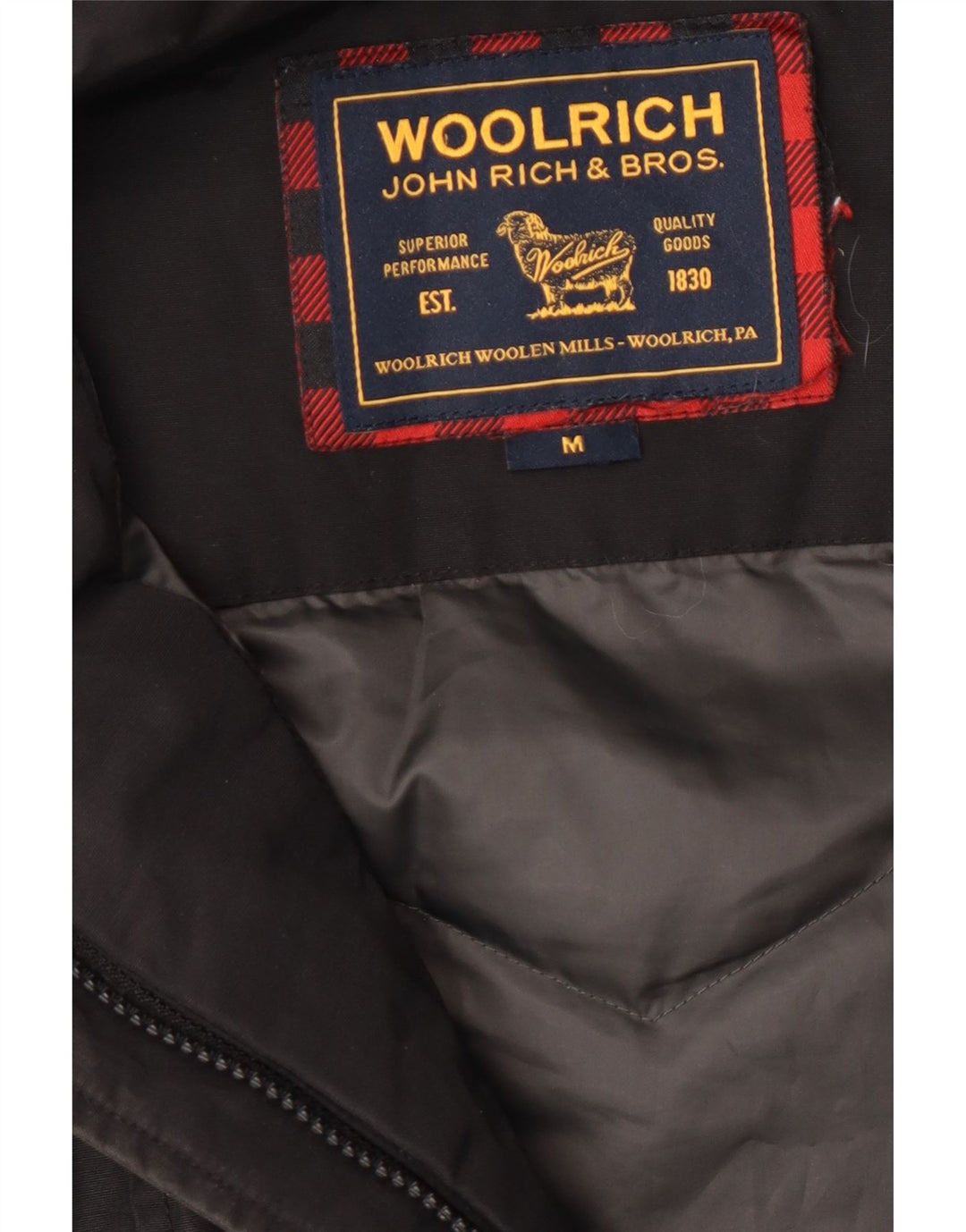 Woolrich Chaqueta Acolchada Con Capucha Para Mujer UK 42 Mediana Negro