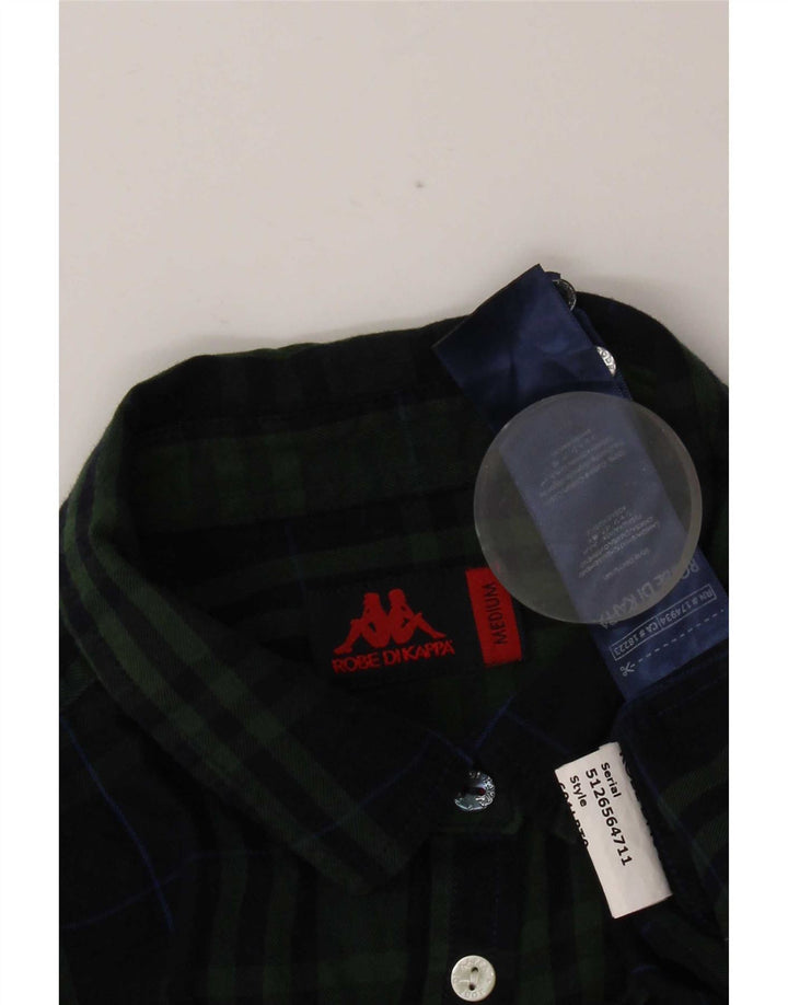 Camisa Kappa para mujer UK 12 Medium Azul marino Cuadros Algodón