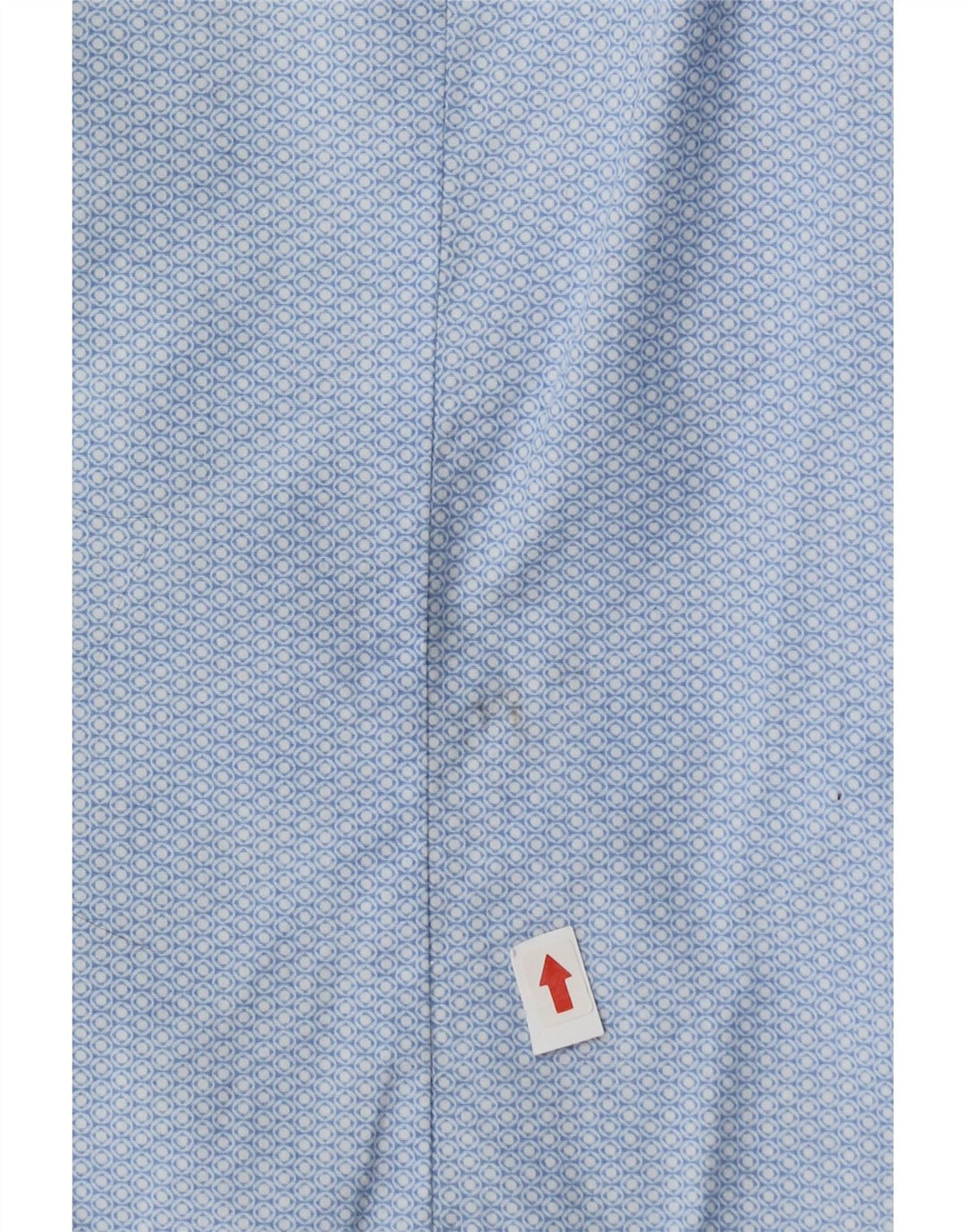 Camisa Massimo Dutti Hombre Talla 38 15 Azul Medio Algodon Geométrico