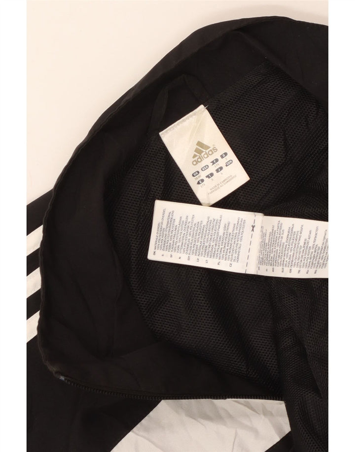 Adidas Chaqueta de chándal gráfica para hombre UK 38/40 Medium Black Colourblock