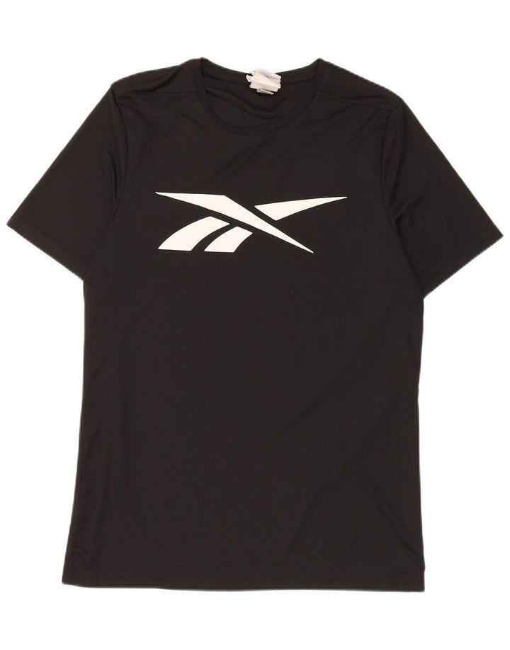 Camiseta Reebok Hombre Graphic Top Medium Negro Poliéster