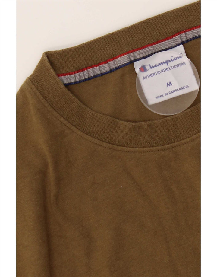 Champion Camiseta para hombre Top Medium Khaki Cotton