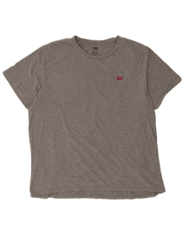 Levi's Camiseta estándar para hombre Top XL Gris Algodón