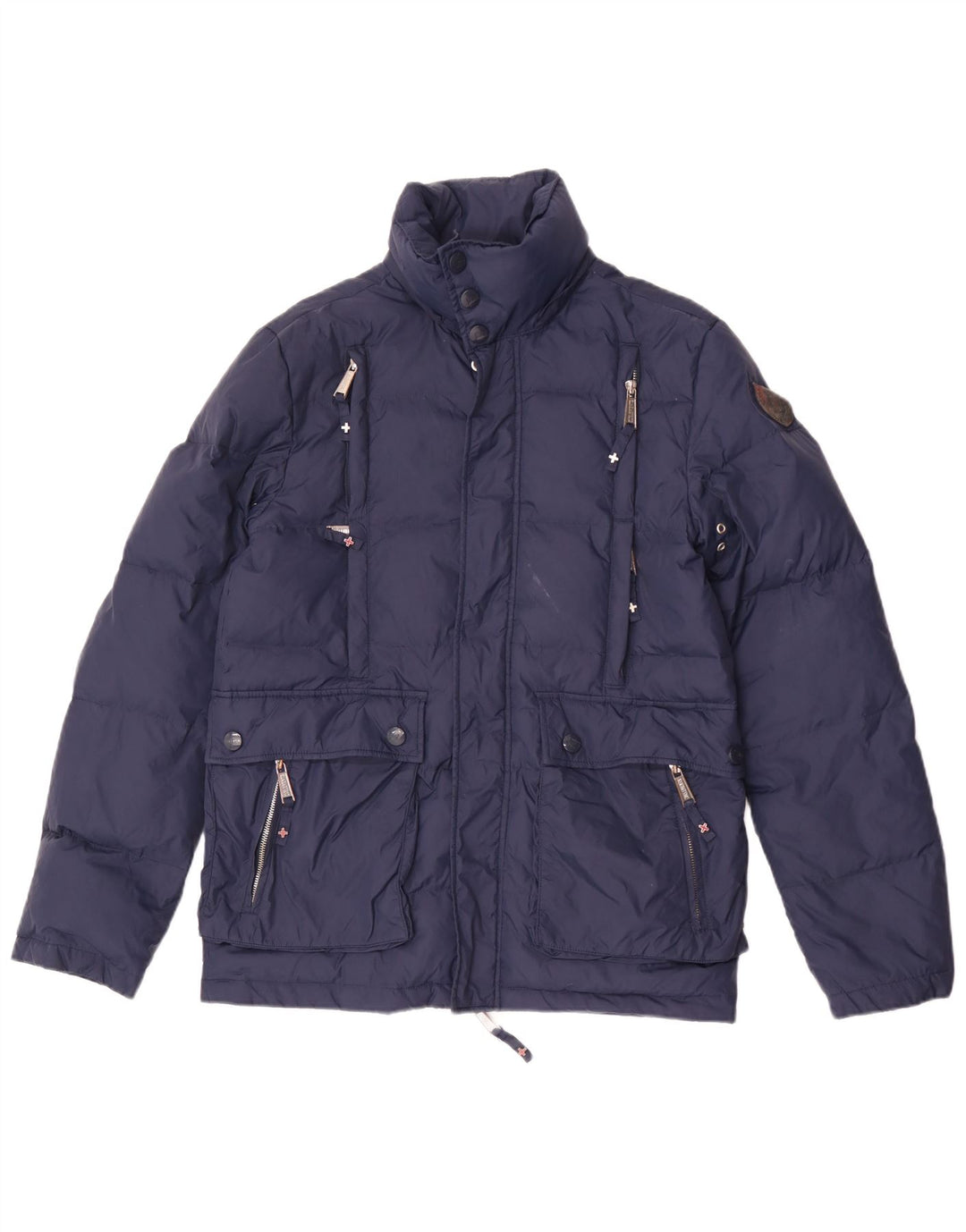 Zu Elements Chaqueta acolchada para mujer UK 36 Small Azul marino Poliamida